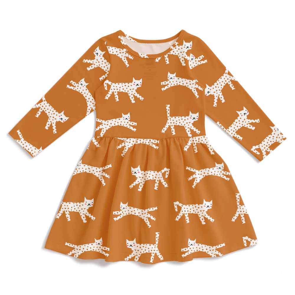 Calgary Dress - Cats Gold