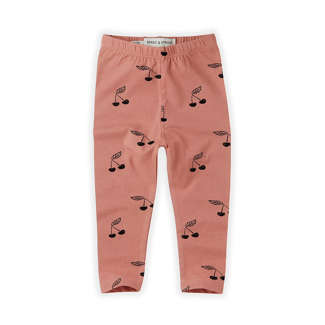 Leggings Print Cherry - Rose
