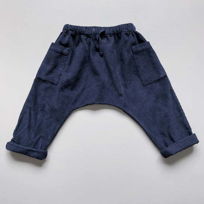 The Corduroy Harem Trouser - Indigo