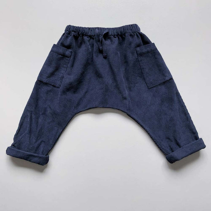 The Corduroy Harem Trouser - Indigo