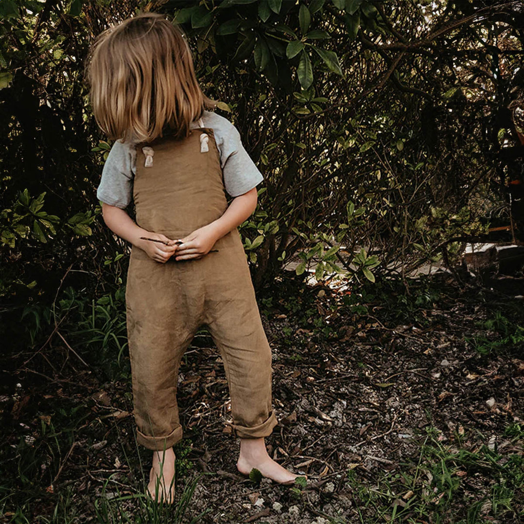 The Linen Overall - Camel