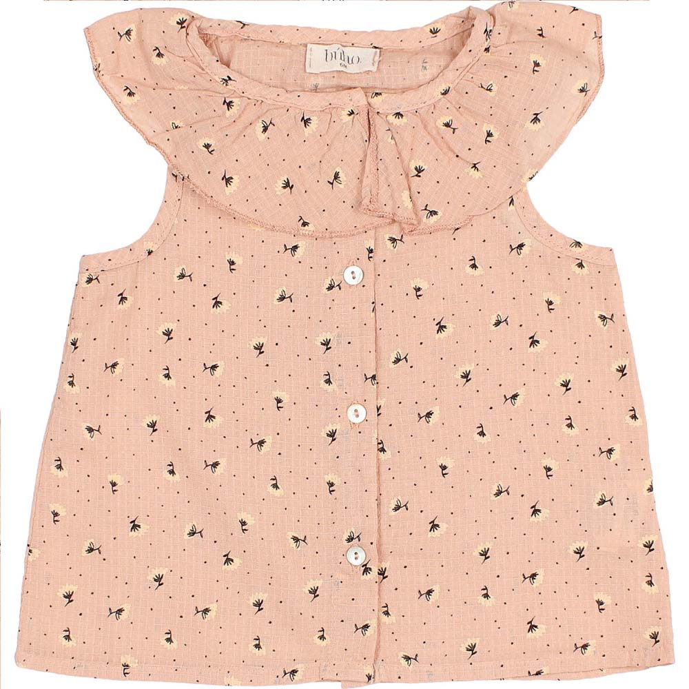 Spring Flower Blouse and Culotte Set- Antic Rose