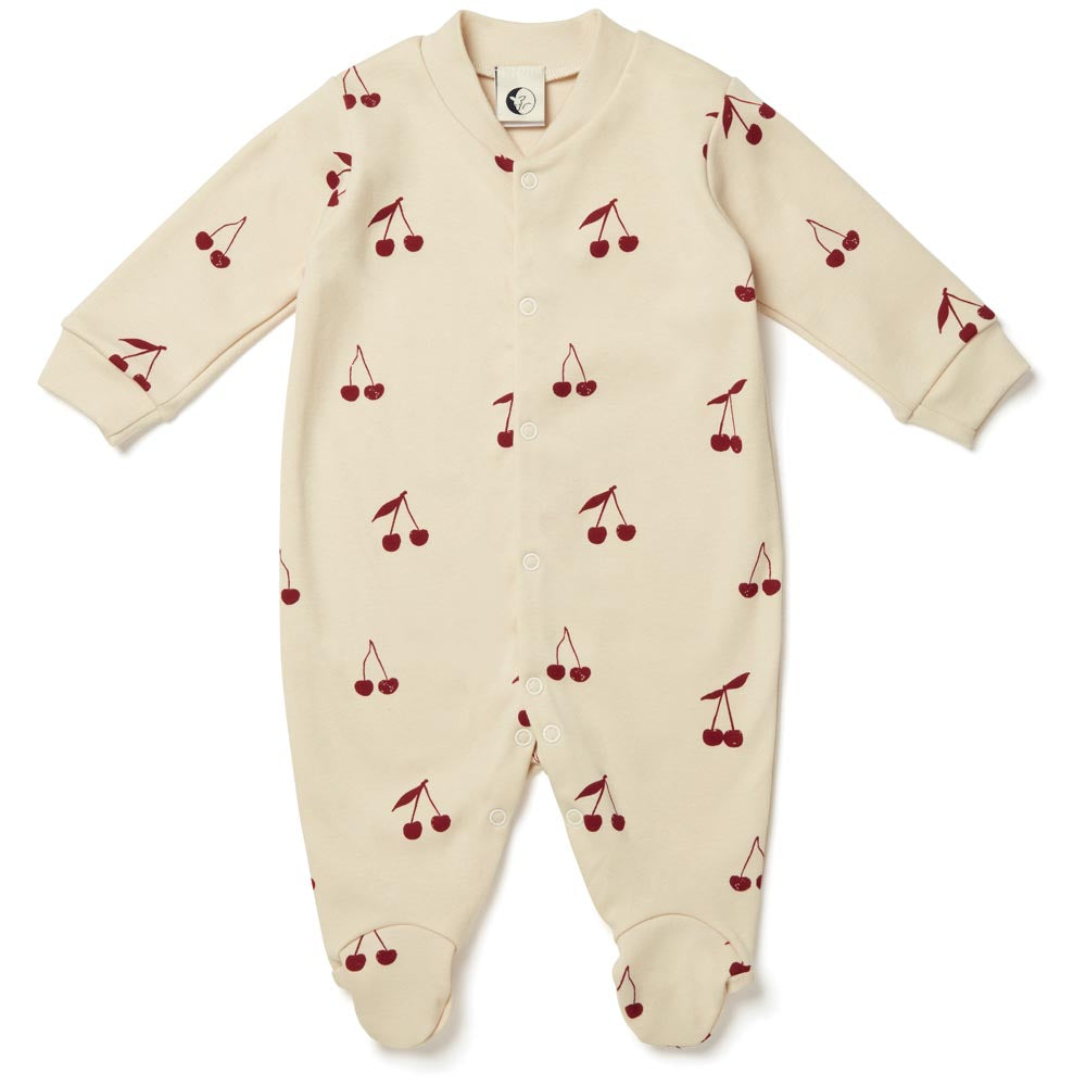 Baby Sleepsuit - Cherries