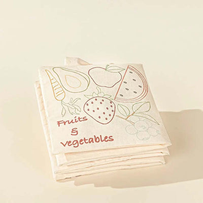 Natural Cotton Baby's First Soft Book English - FRUITS AND VEGETABLES