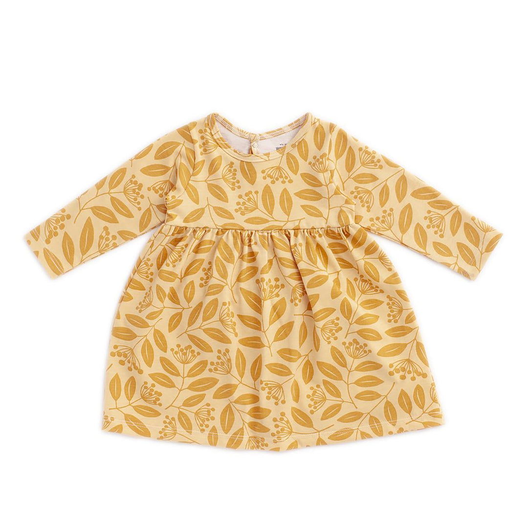 Geneva Baby Dress - Elderberry Ochre