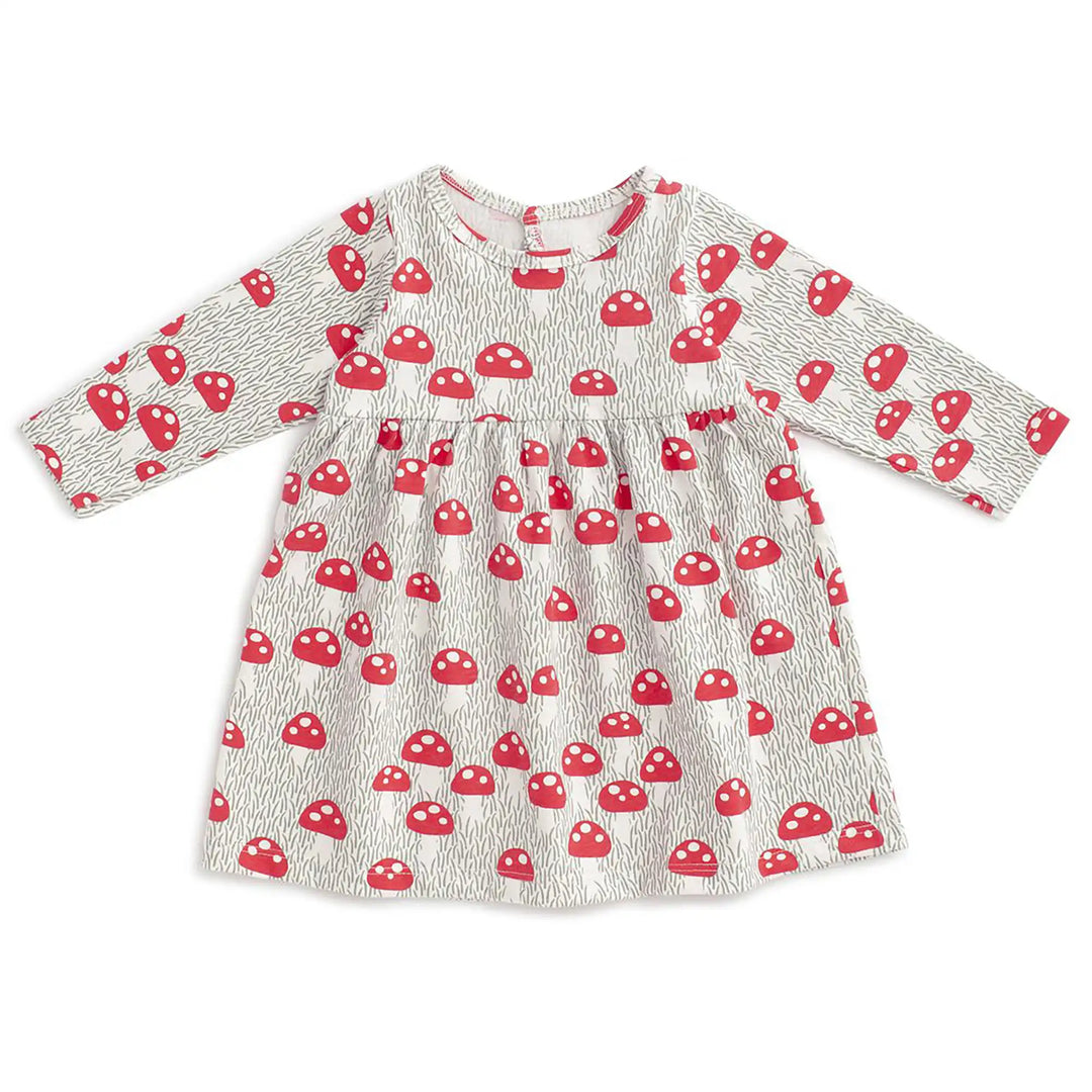 Geneva Baby Dress - Mushroom Sage