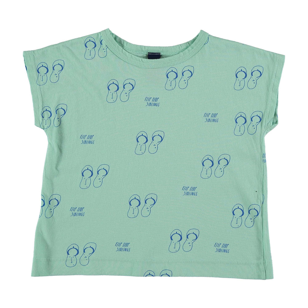 T-Shirt Siblings - Dusty Aqua
