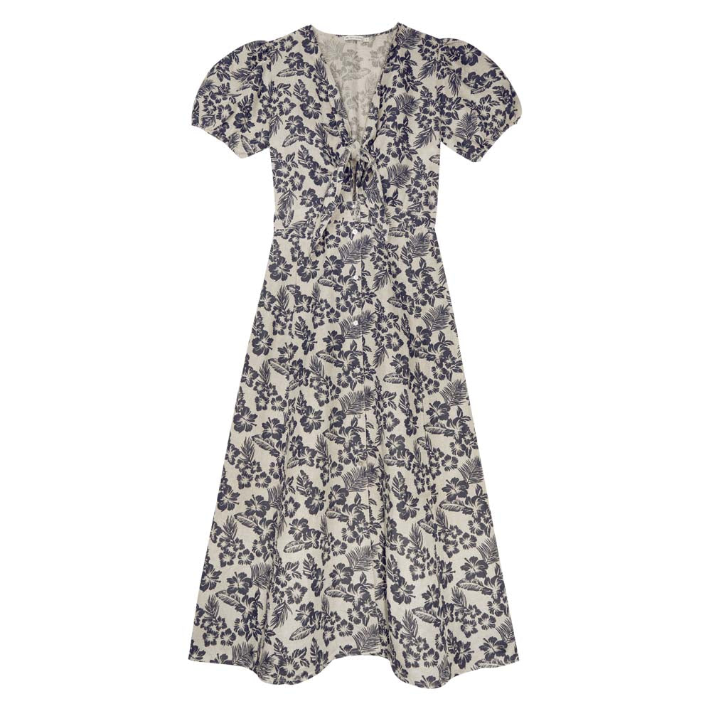 Hibiscus Print Dress - Hibiscus Print