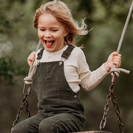 The Wild and Free Dungaree - Olive