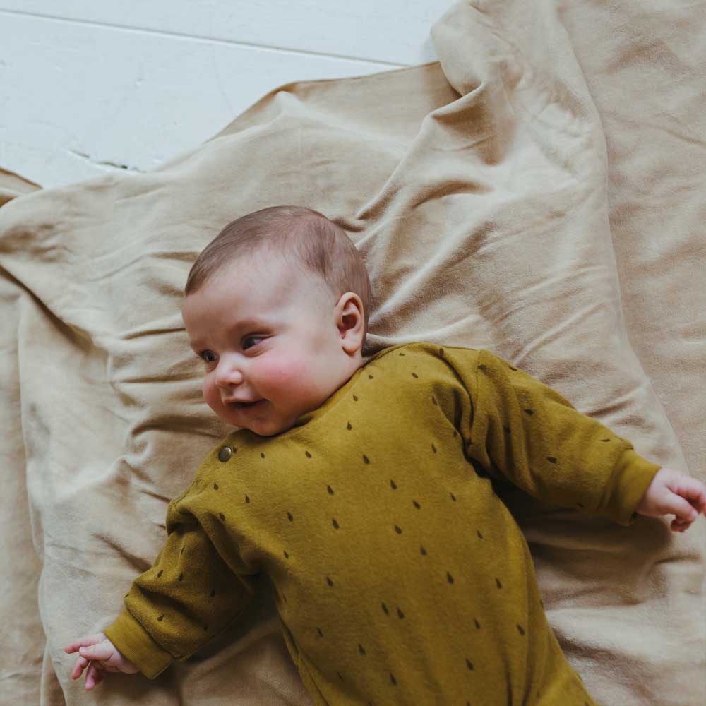 Organic Terry Bodysuit - AOP Raindrop