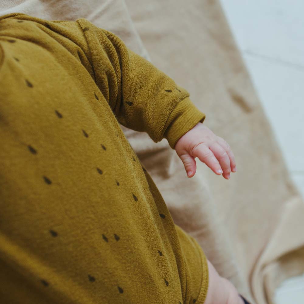 Organic Terry Bodysuit - AOP Raindrop