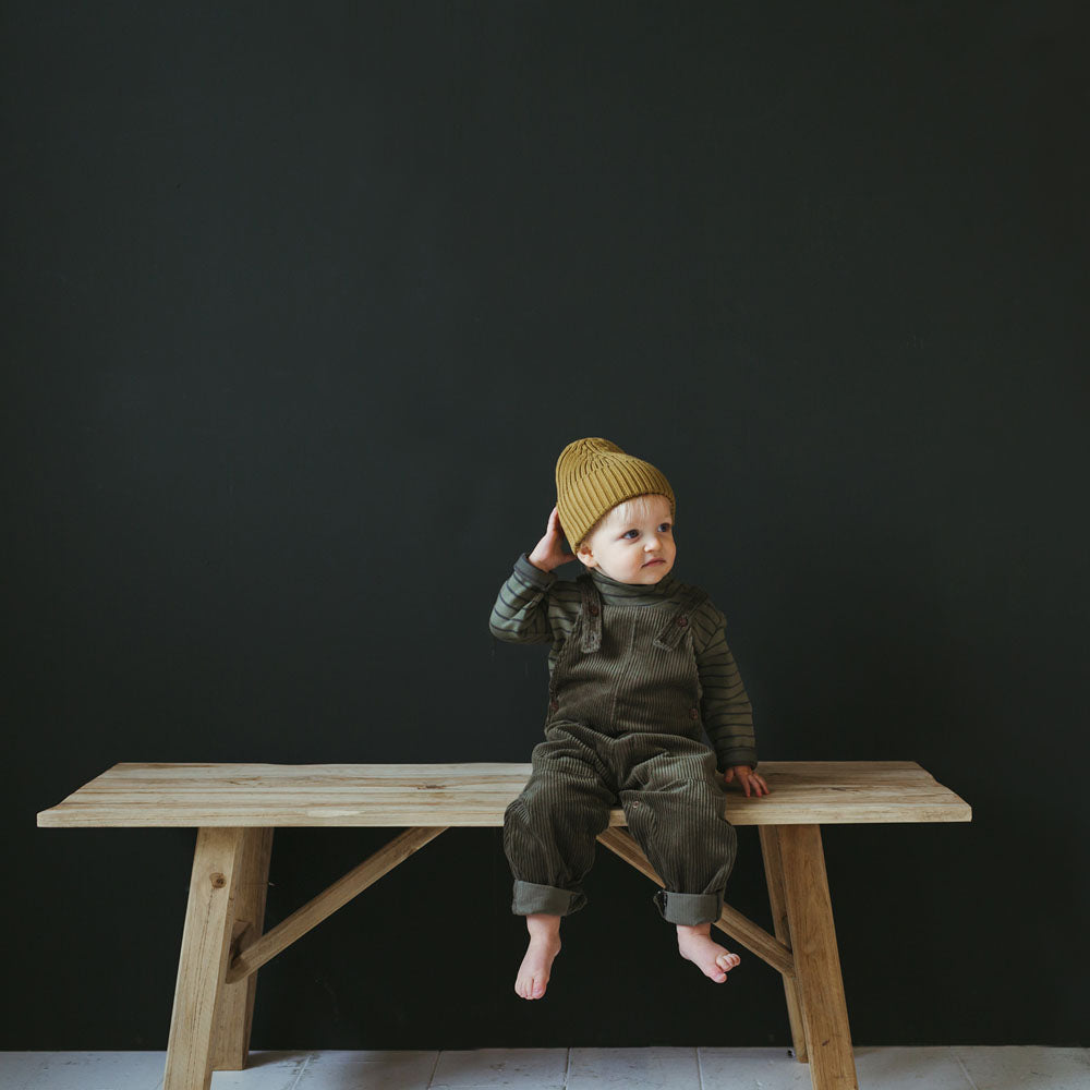 Organic Corduroy Overalls - Forest