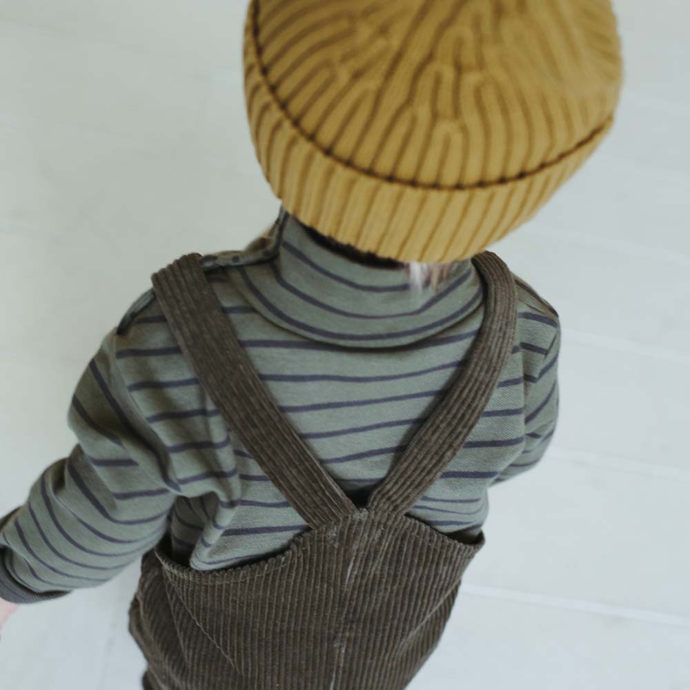 Organic Corduroy Overalls - Forest