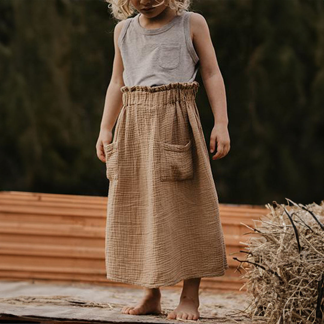 The Muslin Skirt - Camel