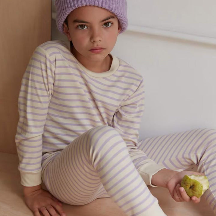 Kids Classic PJ Set - Parma Violet Breton