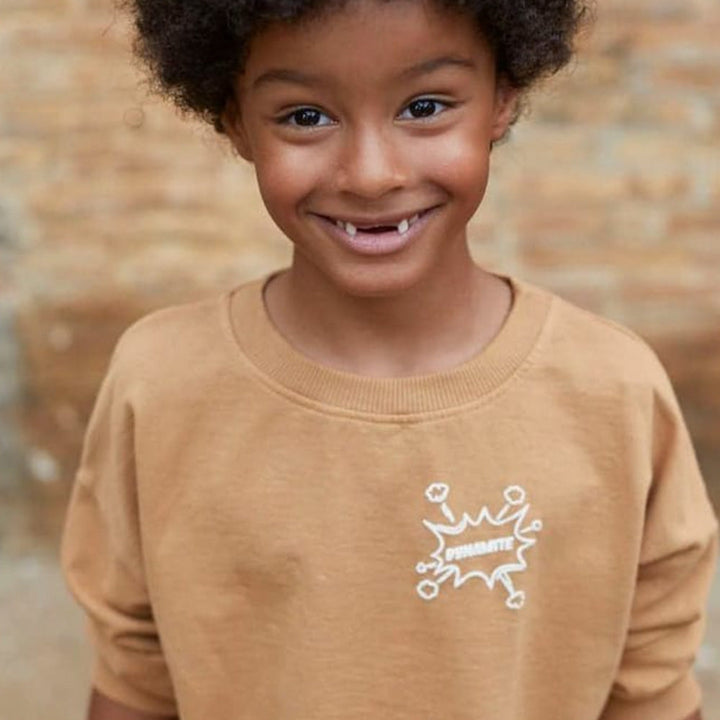 Kids Organic & Recycled Fleece Sweatshirt - Light Grey