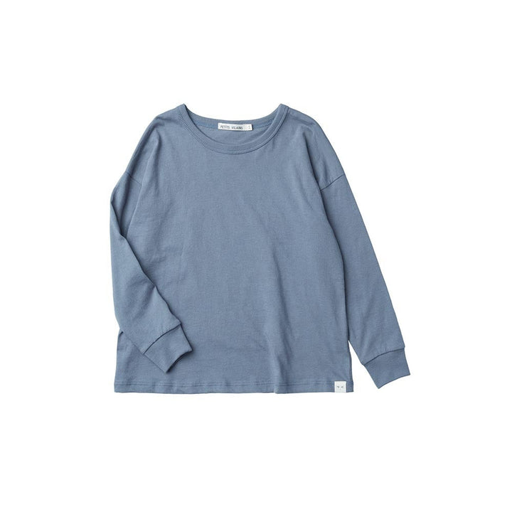 Felix Boxy Long Sleeve - Dusty Blue