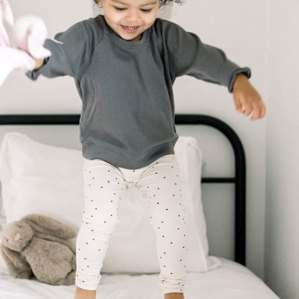 Lue Leggings - Mini Polka/Pewter