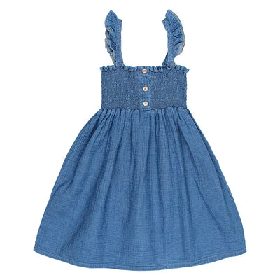 Luna Dress - Indigo
