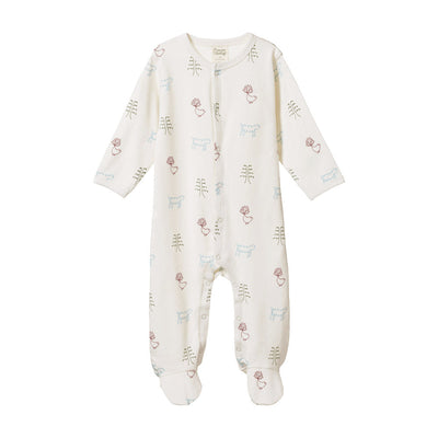 Cotton Stretch and Grow - Nature Baby Print