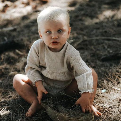 The Meadow Romper - Ecru