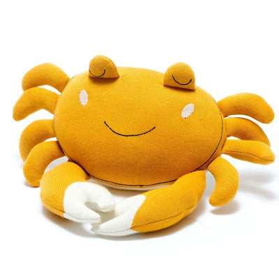 Knitted Organic Cotton Mustard Crab