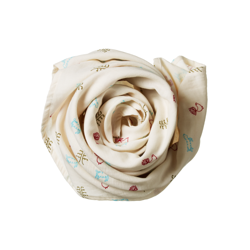 Muslin Wrap - Nature Baby Print