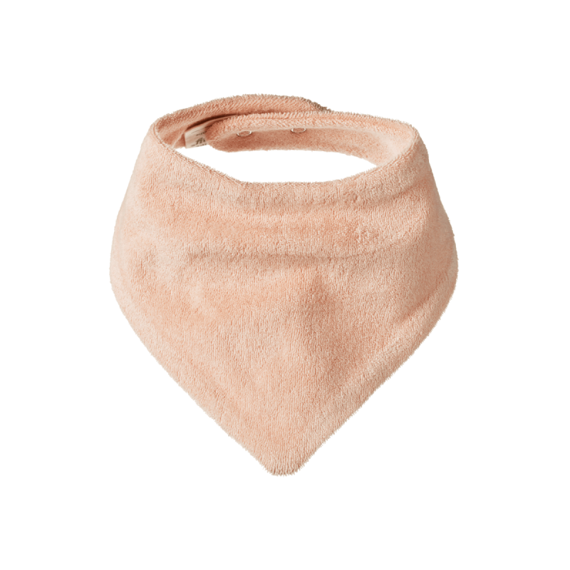 Triangle Terry Bib - Rose Dust