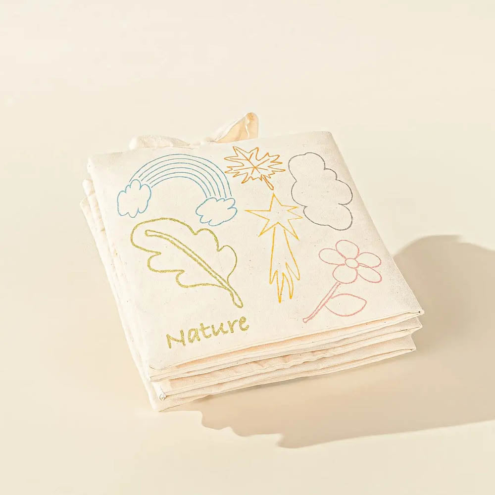 Natural Cotton Baby's First Soft Book English - NATURE