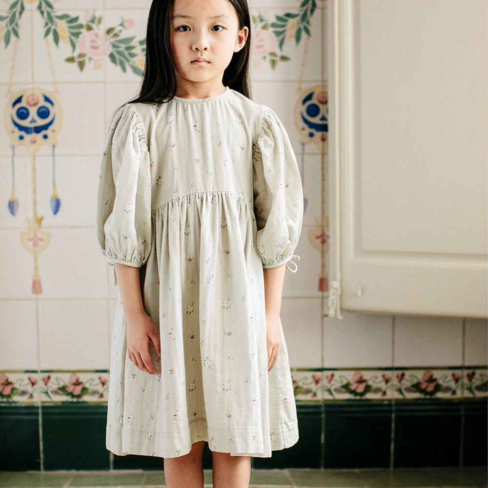 Nora Dress - Sage Flower