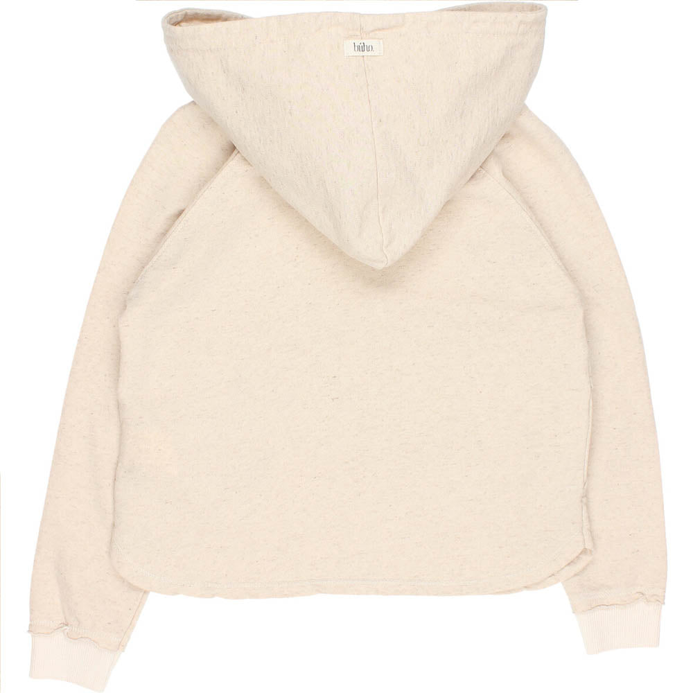 Fleece Hooded Sweatshirt - Talc