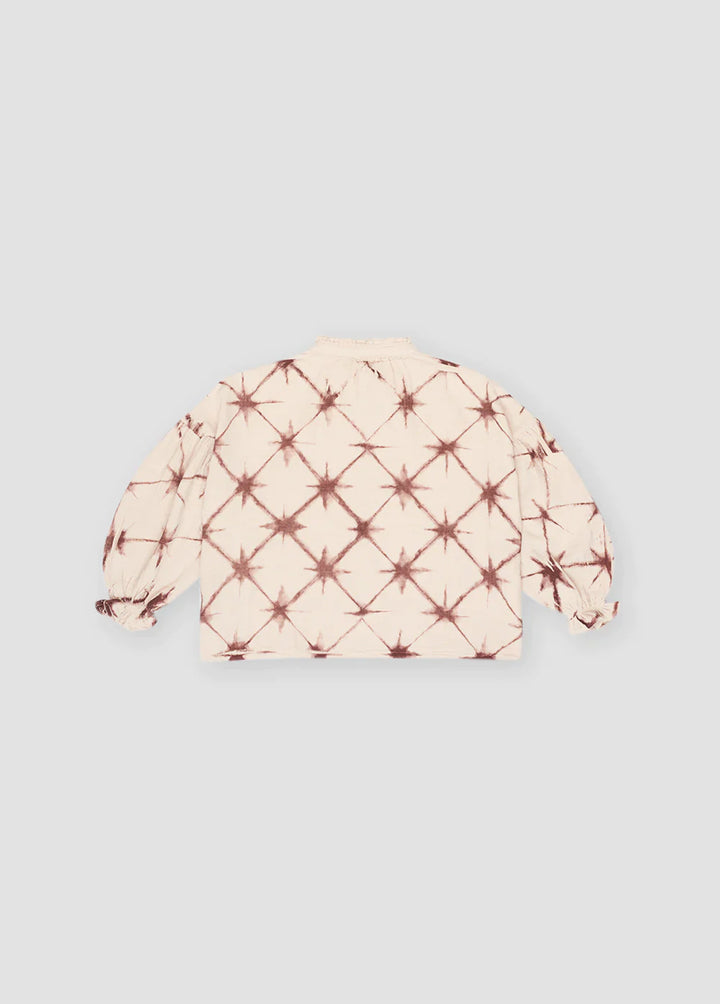 Olivia Woman Blouse - Burgundy Tie Dye