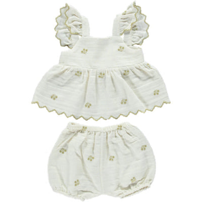 Olivia Baby Set - Embroidered Floral