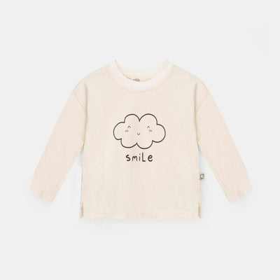 Organic Basic Print Baby T-Shirt - Ivory