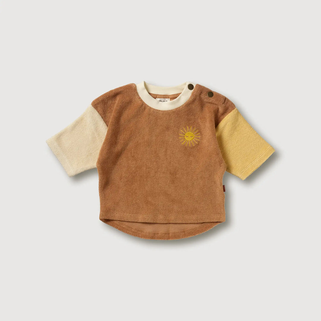 Organic Boxy Sweatshirt -  Colorblock