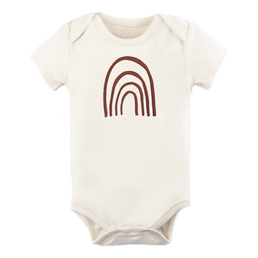Organic Cotton Bodysuit - Rainbow - Chestnut
