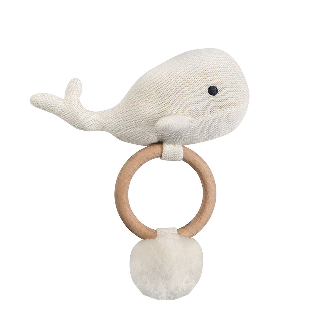 Organic Knit Whale - White