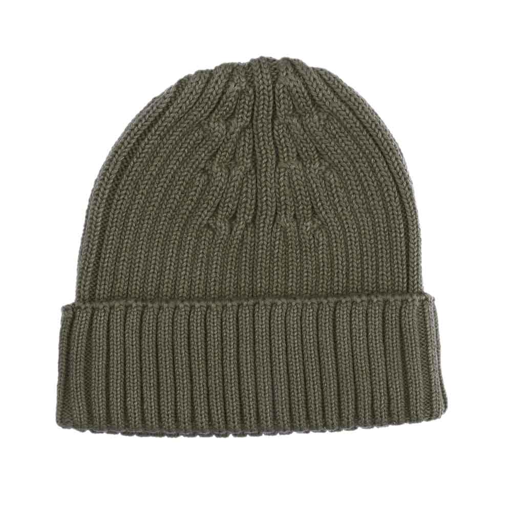 Organic Rib Knit Beanie - Forest