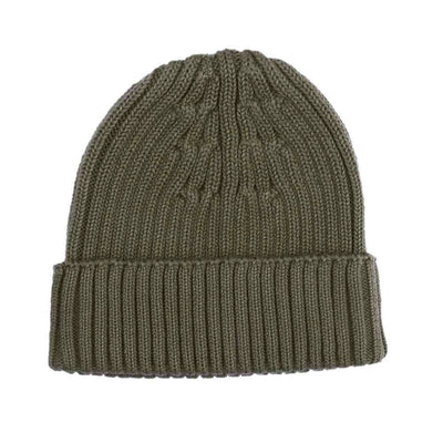 Organic Rib Knit Beanie - Forest