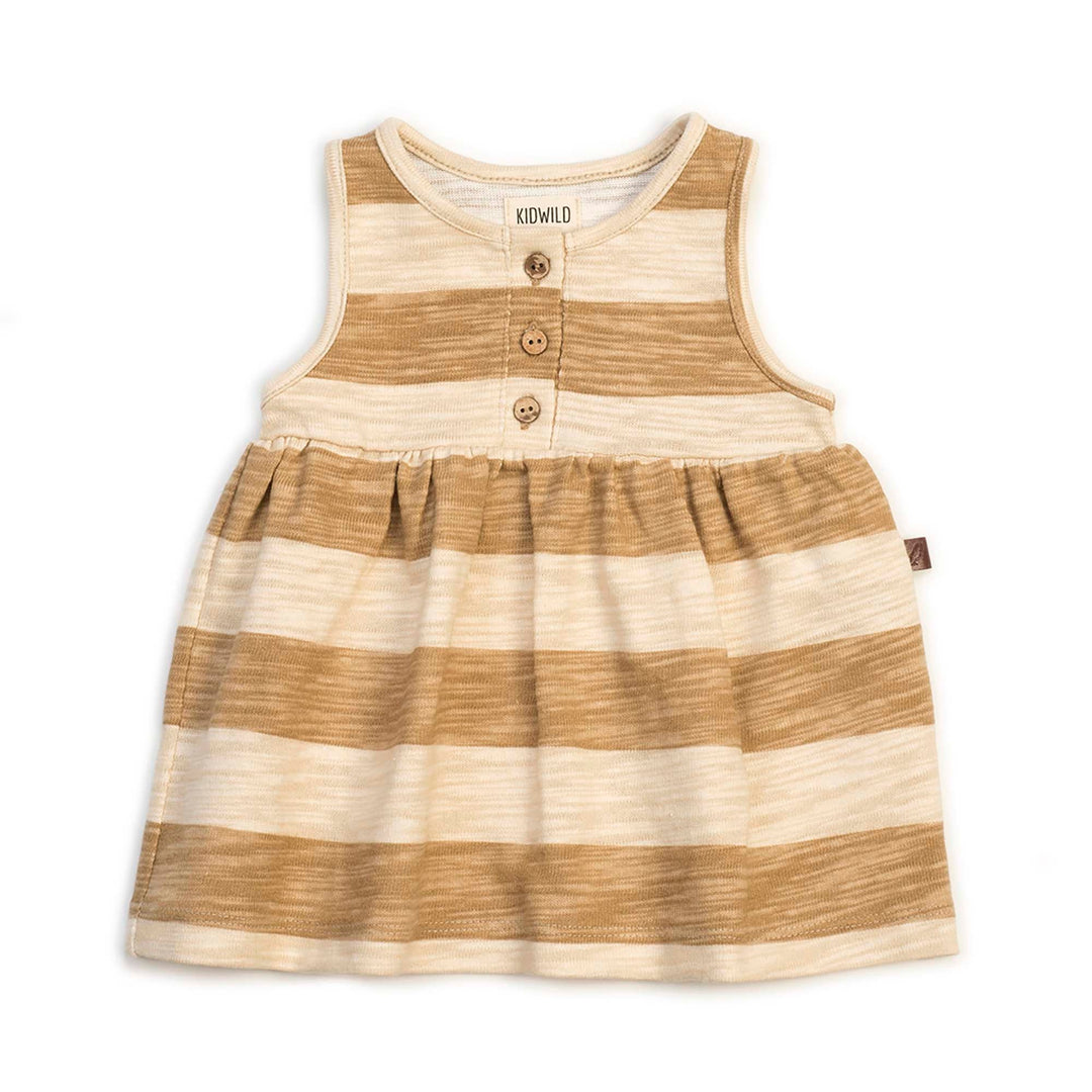 Organic Tank Dress - Honey Stripe