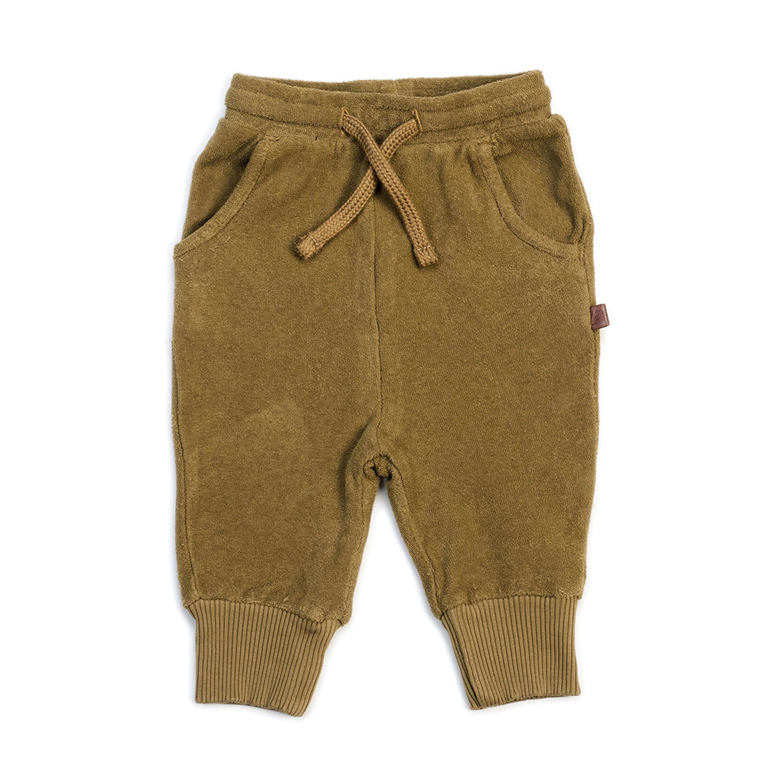 Organic Terry Joggers - Olive