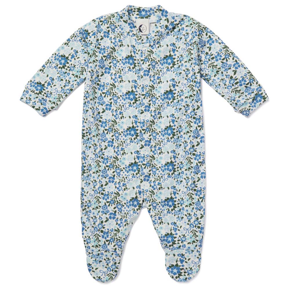 Baby Sleepsuit - Blue Meadow
