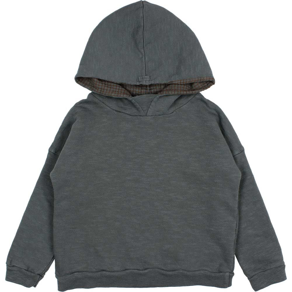 Plain Hoodie Sweatshirt - Antracite