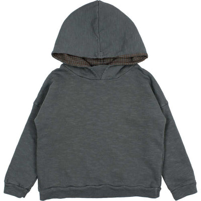 Plain Hoodie Sweatshirt - Antracite