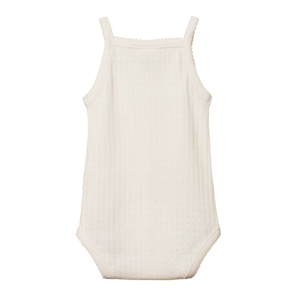 Pointelle Camisole Bodysuit - Natural