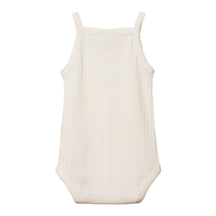 Pointelle Camisole Bodysuit - Natural