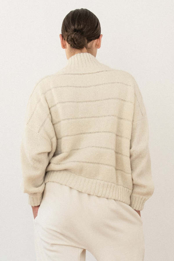 Quilted Bomber Woman - Ecru