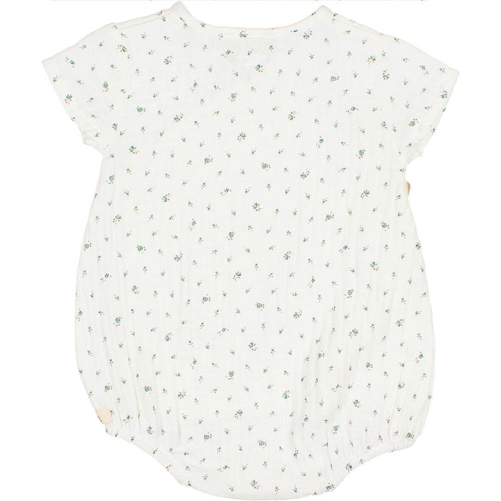 Newborn Garden Cross Romper with Ribbon Tie - Garden
