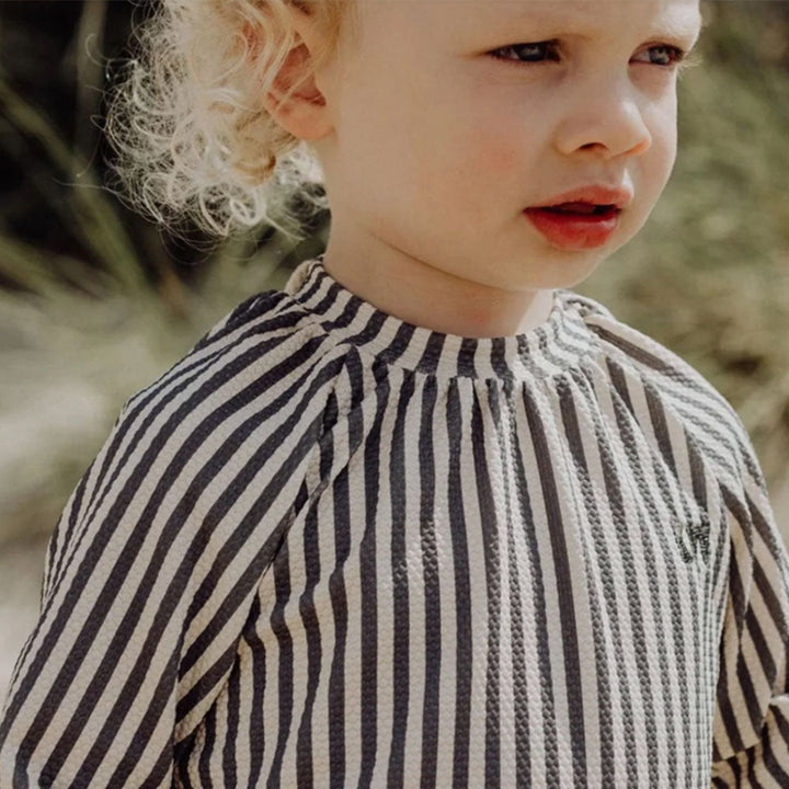Rash Tee - Deep Blue Stripe