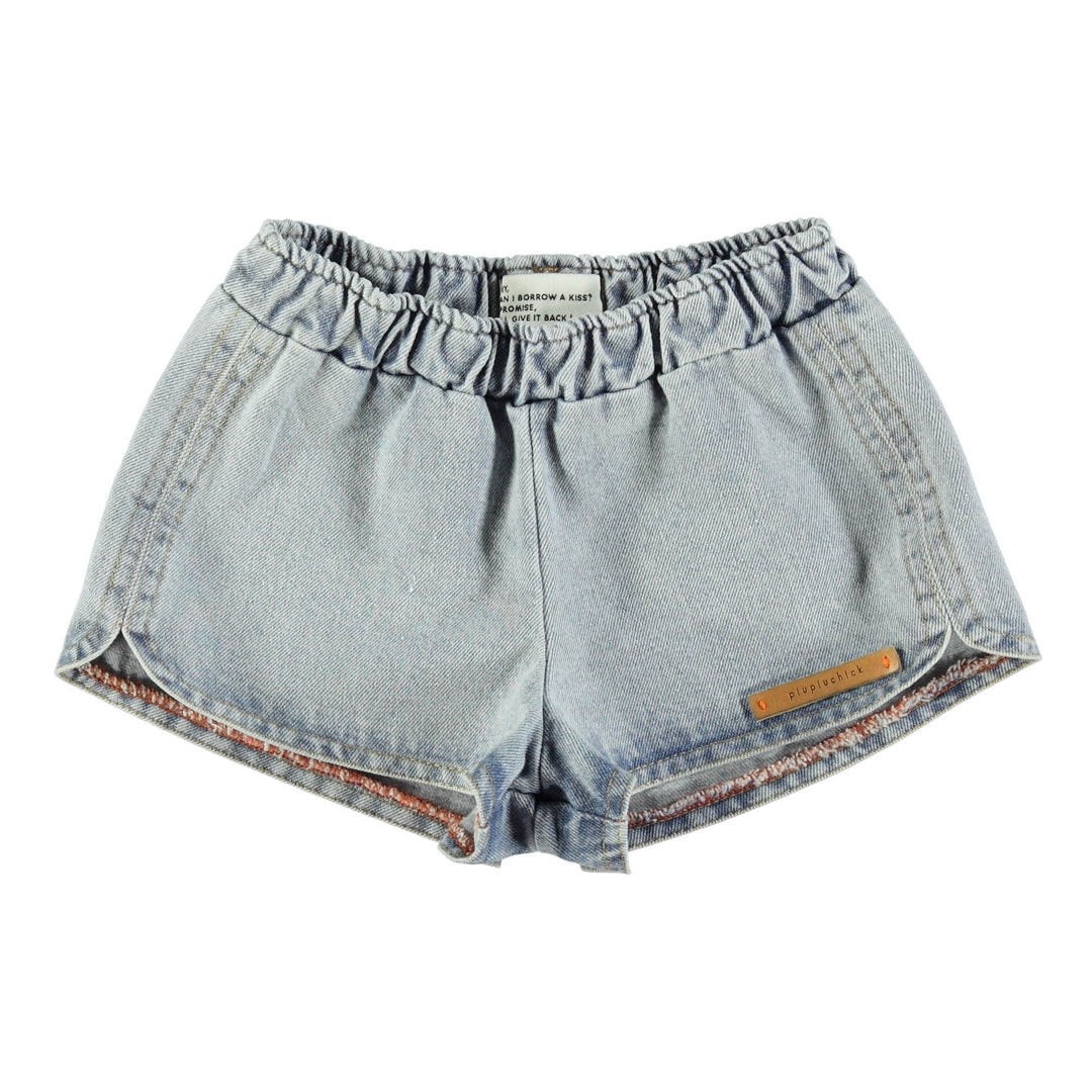 Runner Shorts - Washed Blue Denim